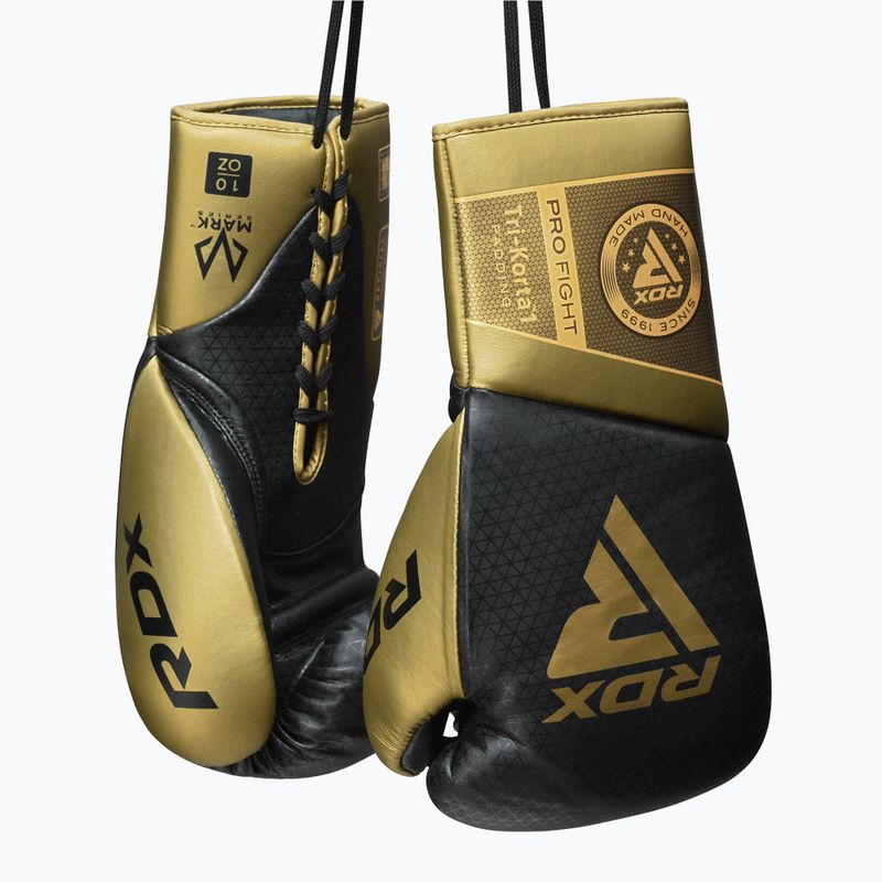 RDX K1 Mark Pro Fight Boxing guanti da boxe dorati 5