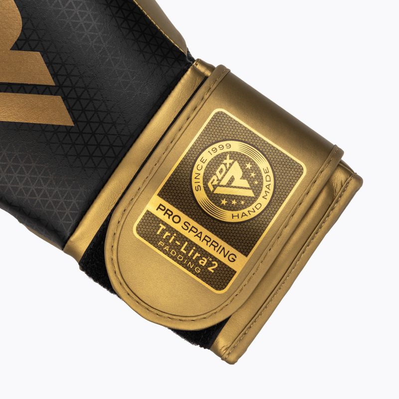 RDX L2 Mark Pro Guantoni da boxe da combattimento con gancio e anello d'oro 6