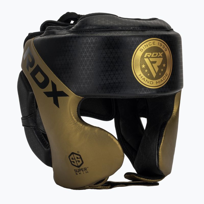 RDX L1 Mark Pro Guancia Casco da boxe allenamento Head Guard dorato