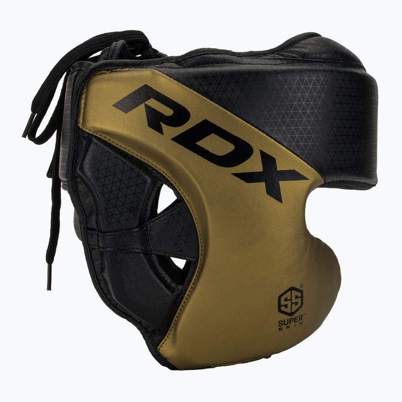 RDX L1 Mark Pro Guancia Casco da boxe allenamento Head Guard dorato 2