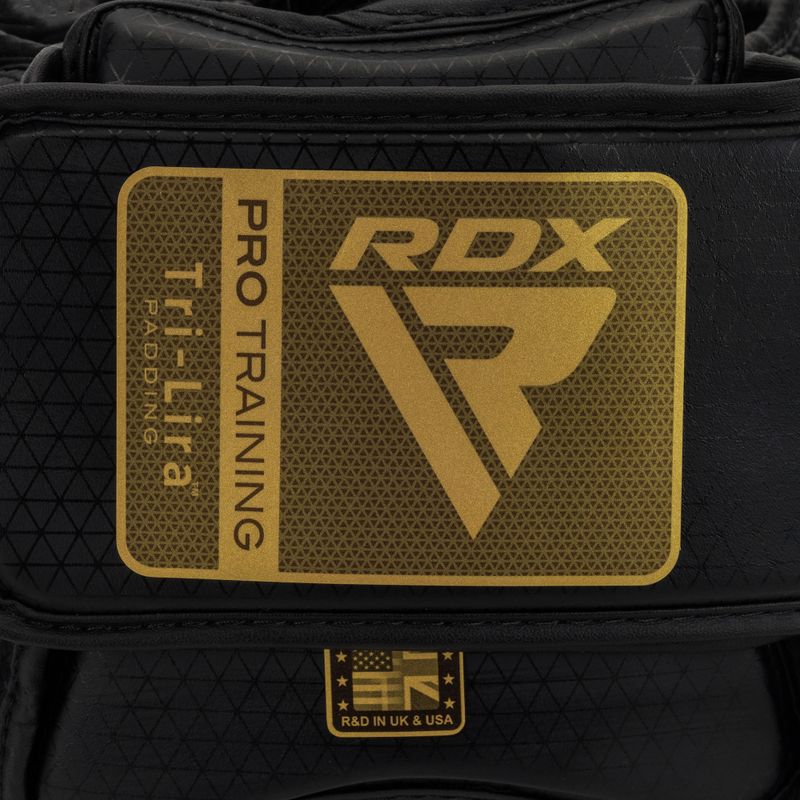 RDX L1 Mark Pro Guancia Casco da boxe allenamento Head Guard dorato 5