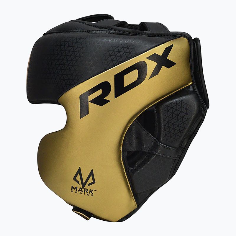 RDX L1 Mark Pro Guancia Casco da boxe allenamento Head Guard dorato 2