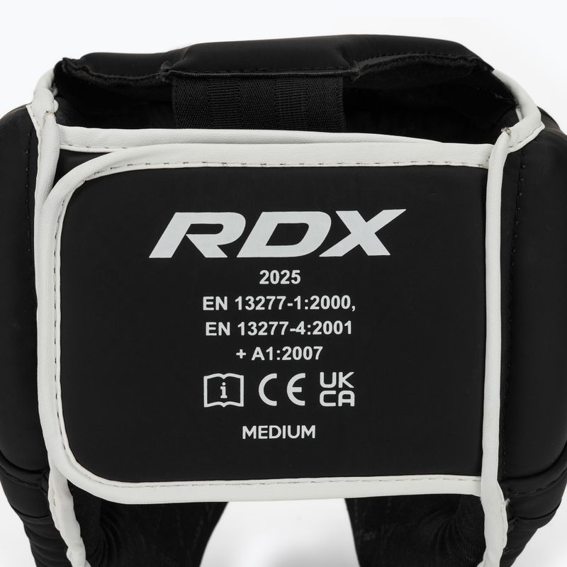 Casco da boxe RDX F6 Kara Head Guard bianco 5