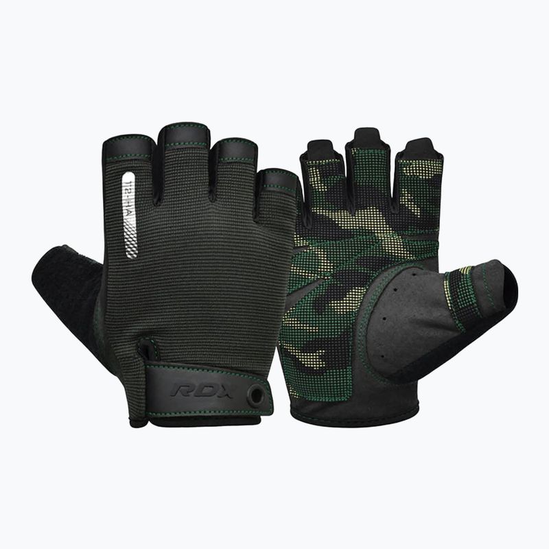 RDX T2 Mezzi guanti da allenamento verde militare