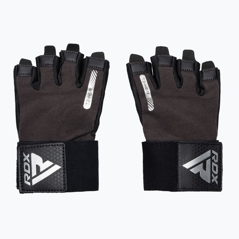RDX T2 Mezzi guanti da allenamento marroni 2