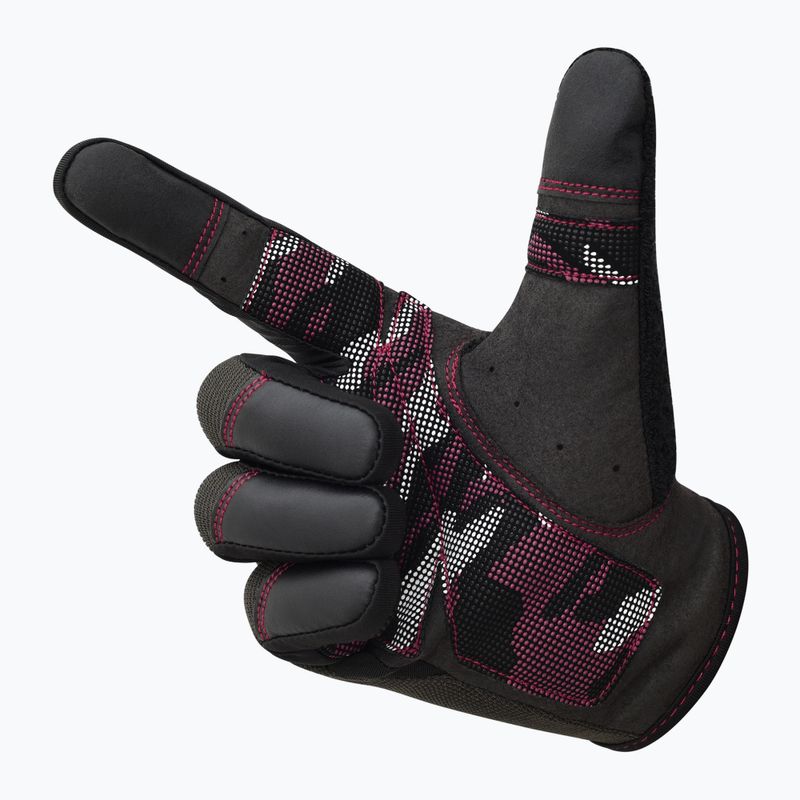 RDX T2 Guanti da palestra a dita piene, touch screen friendly, rosa pieno 4