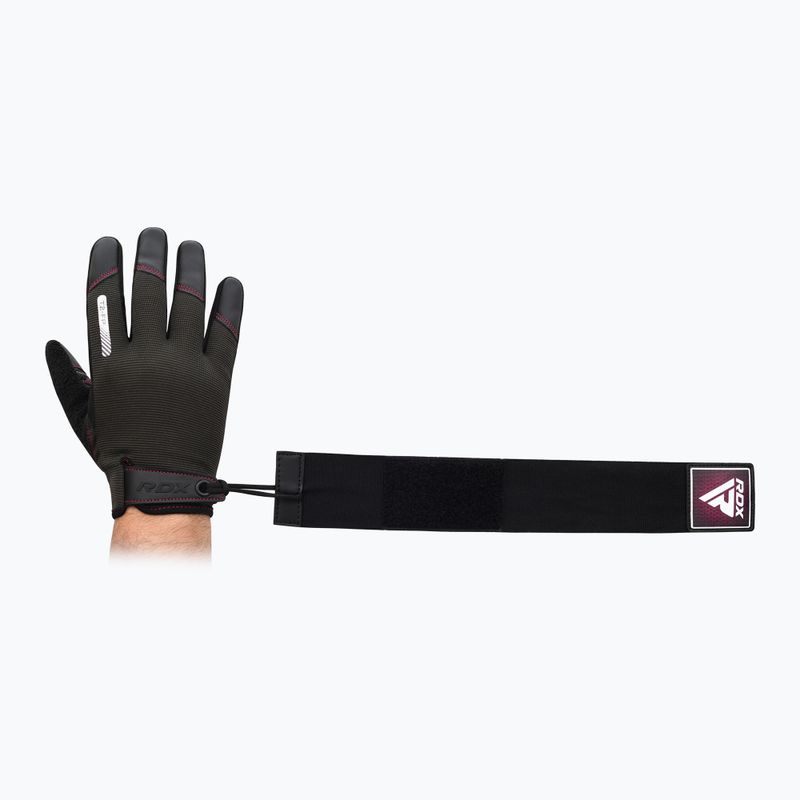 RDX T2 Guanti da palestra a dita piene, touch screen friendly, rosa pieno 7