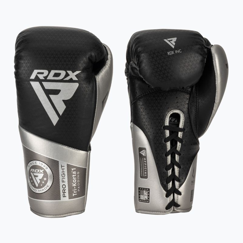 Guanti da boxe RDX K1 Mark Pro Fight argento