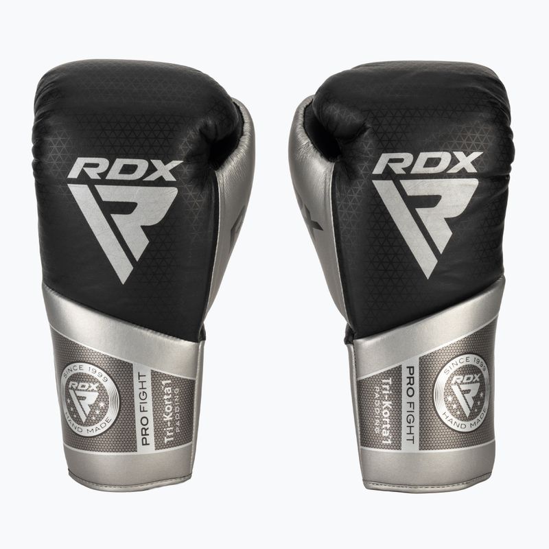 Guanti da boxe RDX K1 Mark Pro Fight argento 2