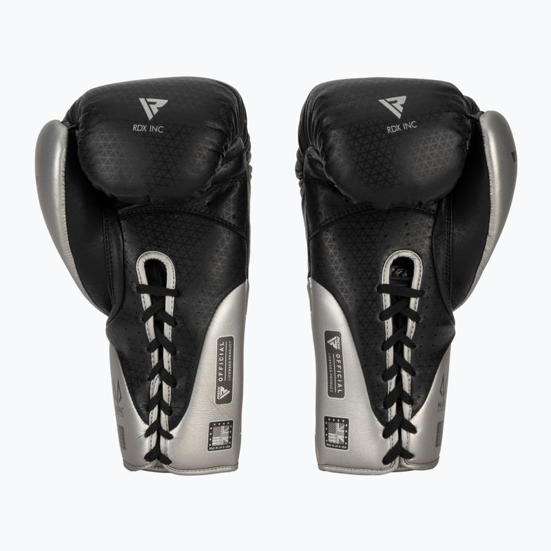 Guanti da boxe RDX K1 Mark Pro Fight argento 3