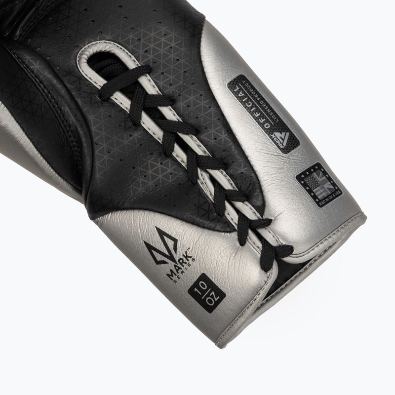 Guanti da boxe RDX K1 Mark Pro Fight argento 6