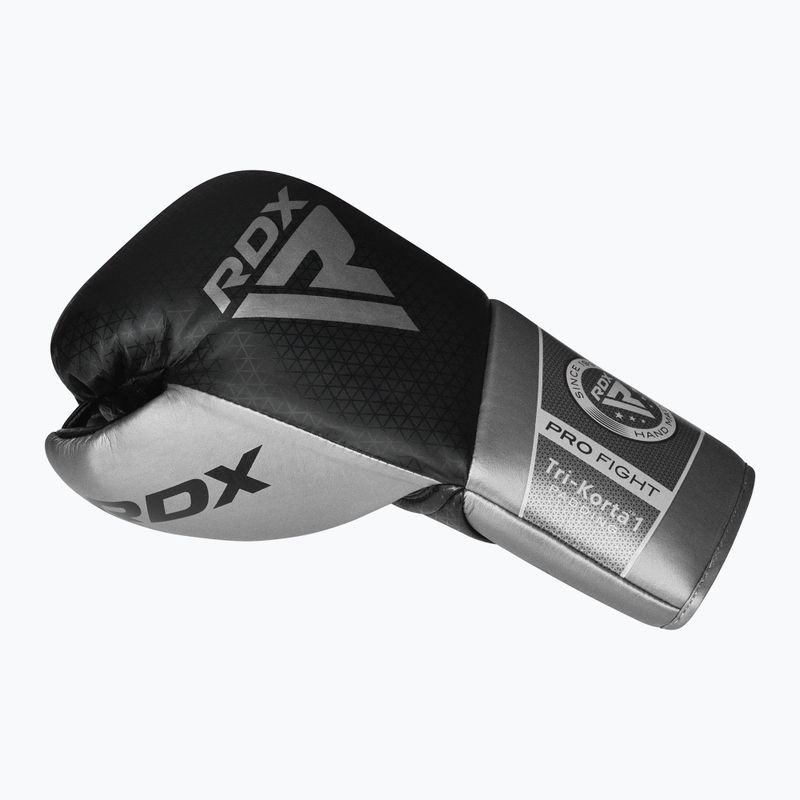 Guanti da boxe RDX K1 Mark Pro Fight argento 3