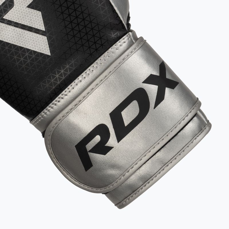 RDX L2 Mark Pro Sparring Boxing Gloves Hook & Loop argento 6