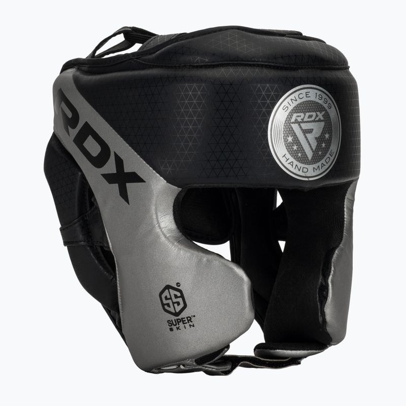 RDX L1 Mark Pro Cheek Boxing Helmet Training Head Guard argento