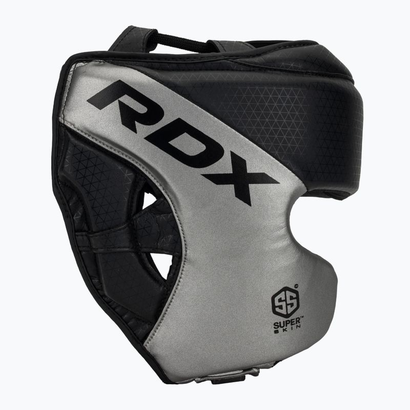 RDX L1 Mark Pro Cheek Boxing Helmet Training Head Guard argento 2