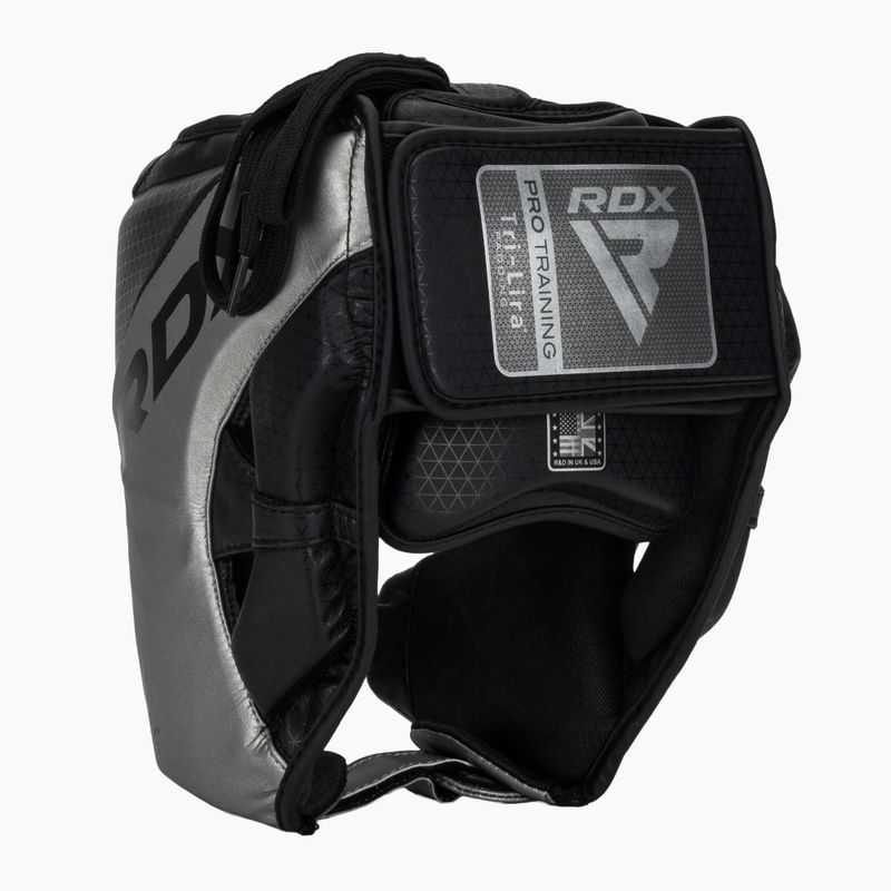 RDX L1 Mark Pro Cheek Boxing Helmet Training Head Guard argento 3