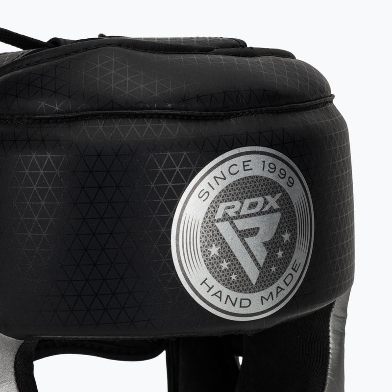 RDX L1 Mark Pro Cheek Boxing Helmet Training Head Guard argento 4