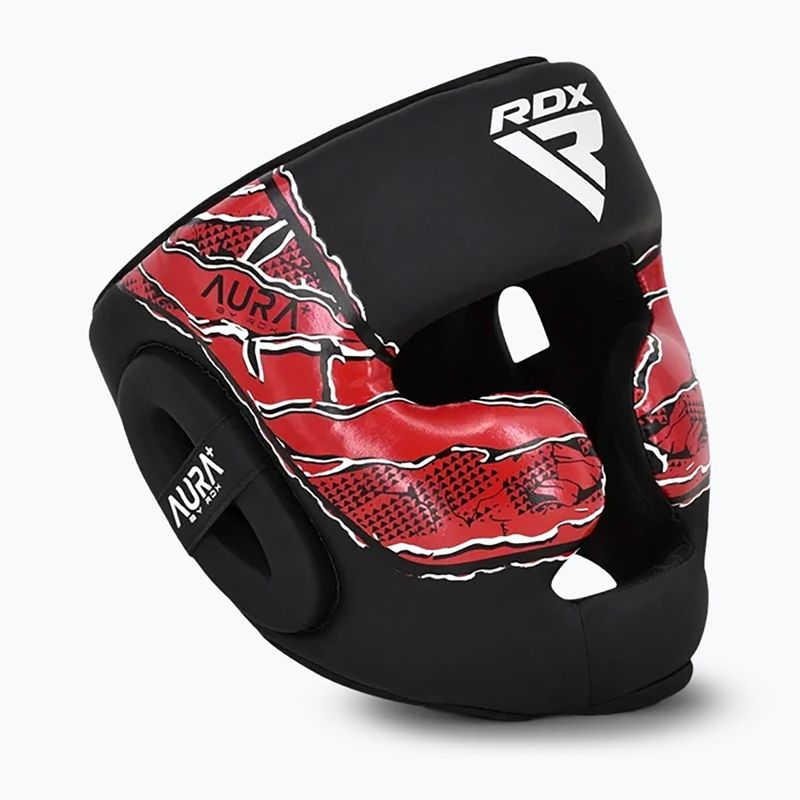 Casco da boxe RDX New Aura F17 Head black/red 2