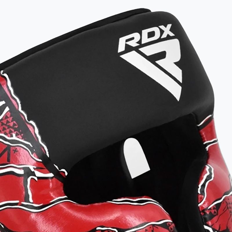 Casco da boxe RDX New Aura F17 Head black/red 5