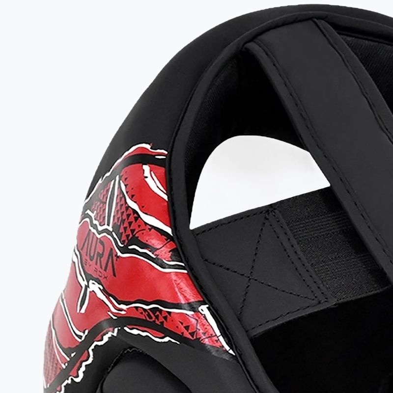 Casco da boxe RDX New Aura F17 Head black/red 6