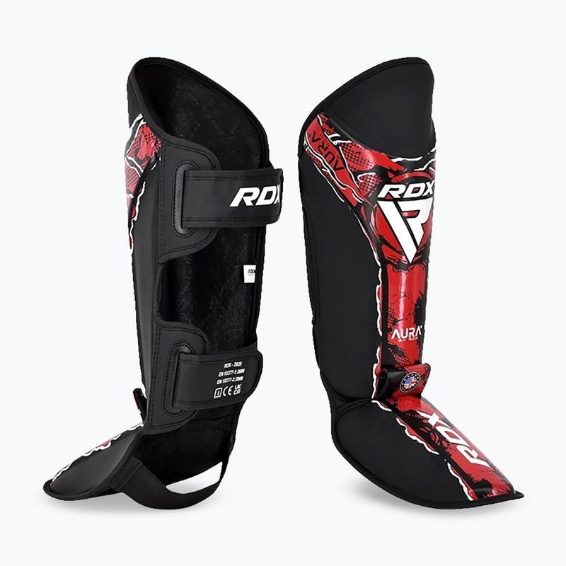 Parastinchi e protezioni per il piede RDX Instep New Aura F17 Shin black/red 2
