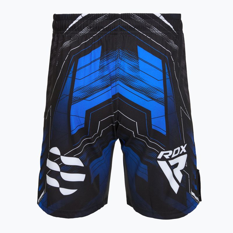 Pantaloncini da allenamento uomo RDX IMMAF Approved MMA Fight & Training blue 2