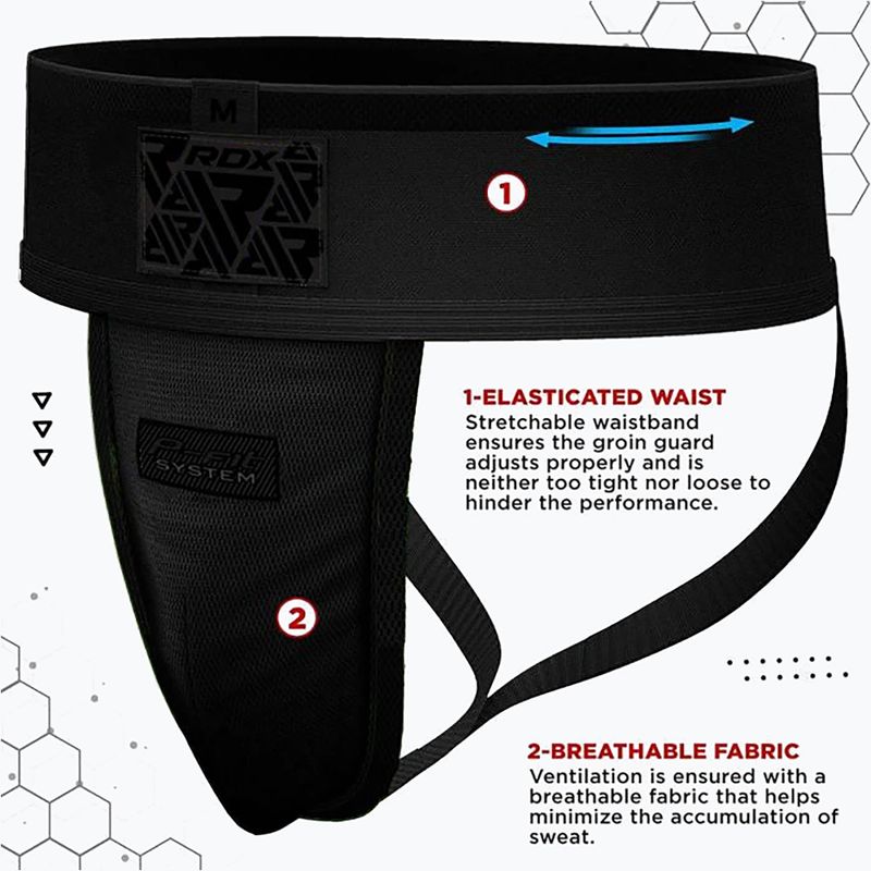 Paraschiena RDX Groin Guard Supporter H1 full black 4