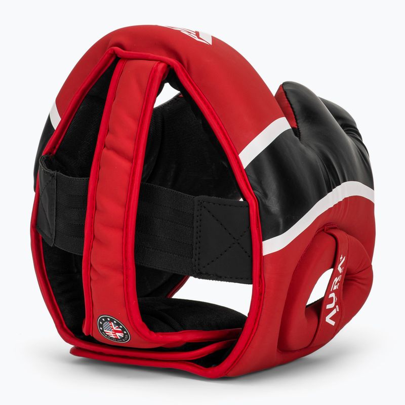 Casco da boxe RDX Head Guard Aura Plus T-17 rosso 6