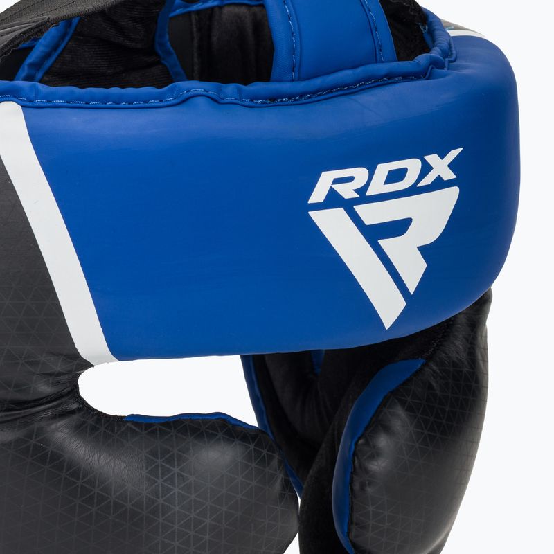 Casco da boxe RDX Head Guard Aura Plus T-17 blu 4