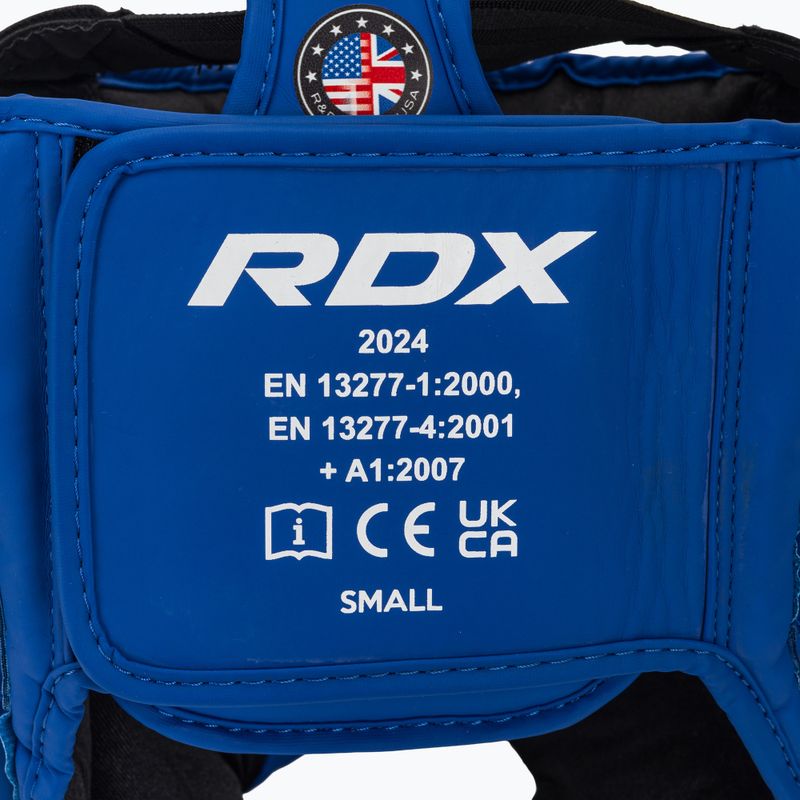 Casco da boxe RDX Head Guard Aura Plus T-17 blu 5