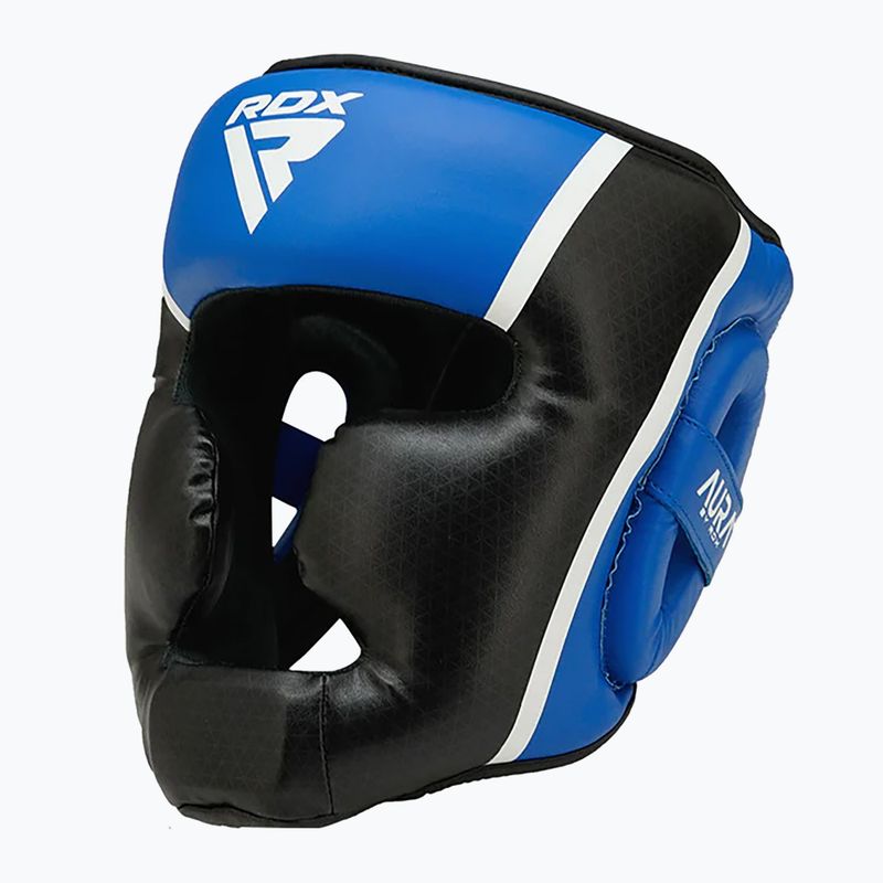 Casco da boxe RDX Head Guard Aura Plus T-17 blu 3