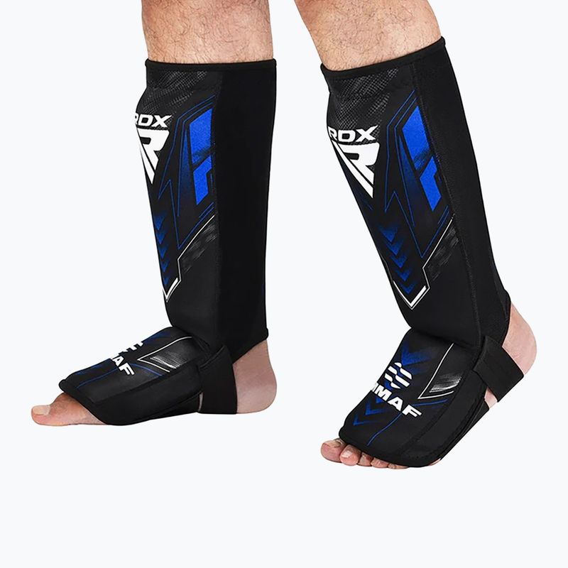 Parastinchi e protezioni del collo del piede RDX IMMAF Approved Neoprene Shin Instep blue 6