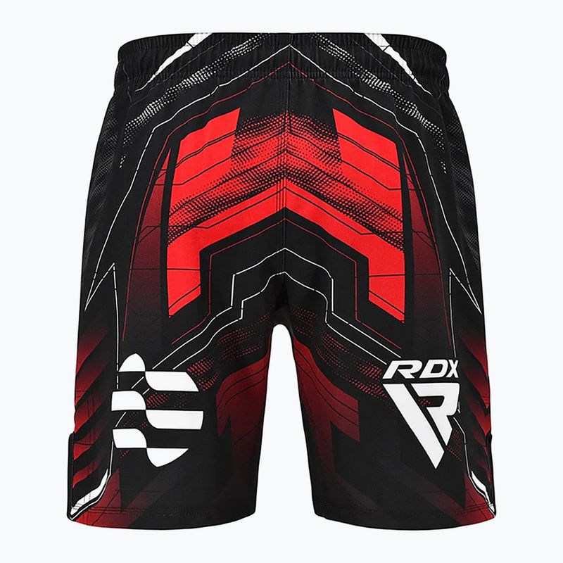 Pantaloncini da allenamento uomo RDX IMMAF Approved MMA Fight & Training red 2