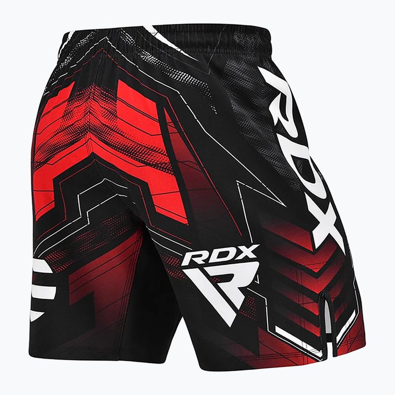Pantaloncini da allenamento uomo RDX IMMAF Approved MMA Fight & Training red 3