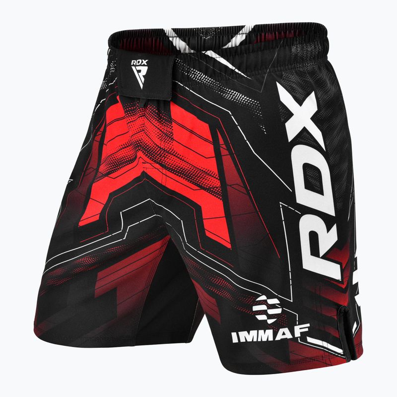 Pantaloncini da allenamento RDX IMMAF Approved MMA da uomo, nero