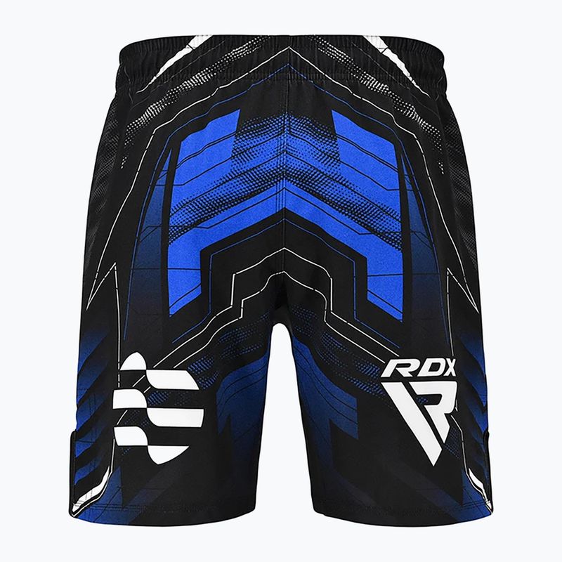 Pantaloncini da allenamento uomo RDX IMMAF Approved MMA Fight & Training blue 2
