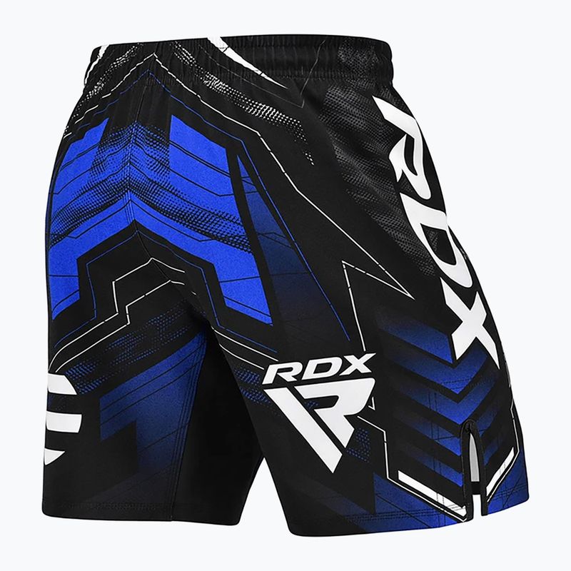 Pantaloncini da allenamento uomo RDX IMMAF Approved MMA Fight & Training blue 3