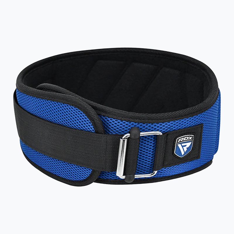 Cintura sollevamento pesi RDX Rx4 Weightlifting Belt blue 3