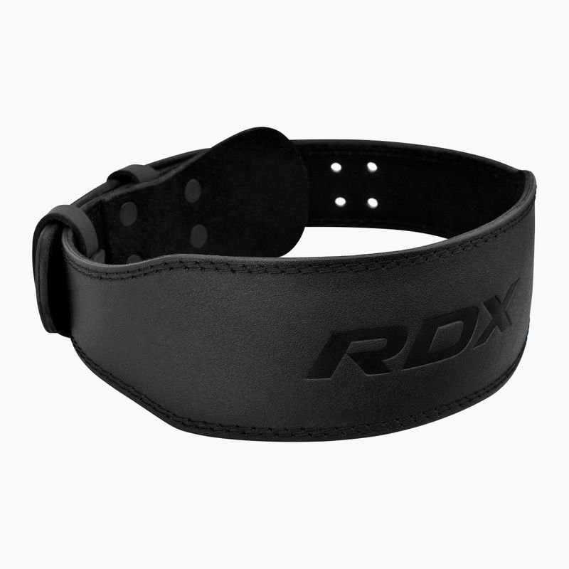 RDX Cintura per sollevamento pesi 4" in pelle nera 3