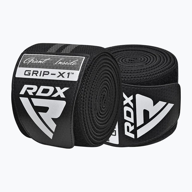 RDX KR11 Ginocchiera da palestra nera/grigia Protezioni per ginocchia 2