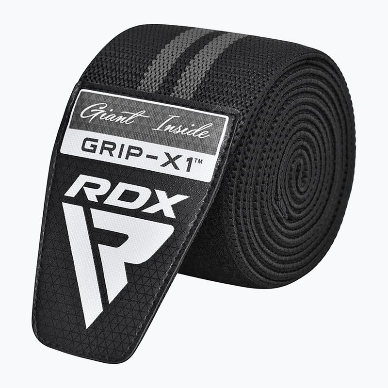 RDX KR11 Ginocchiera da palestra nera/grigia Protezioni per ginocchia 4