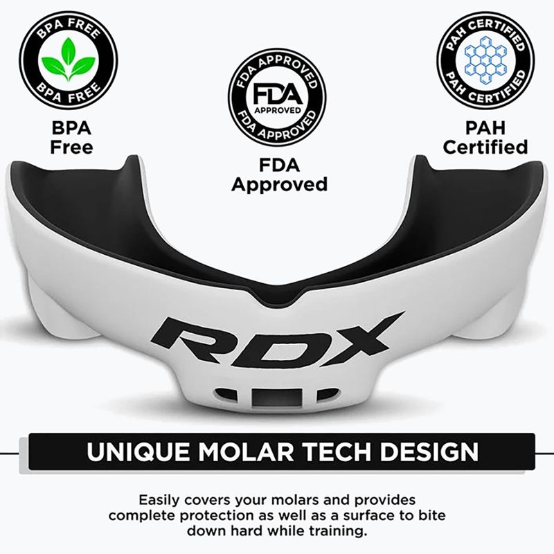 Paradenti per bambini RDX Mouth Junior white/black 3