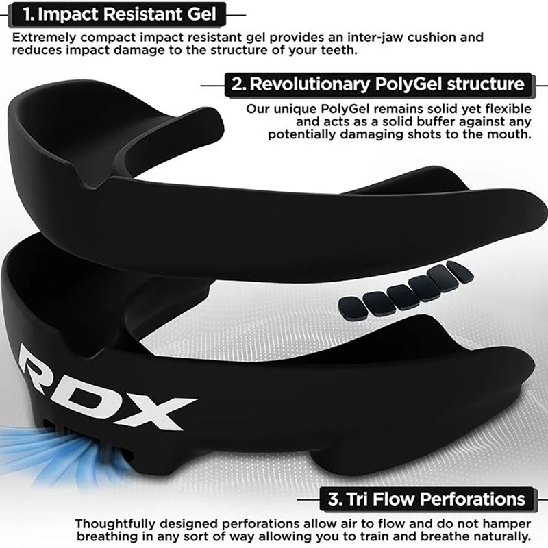 Paradenti per bambini RDX Mouth Junior black 2