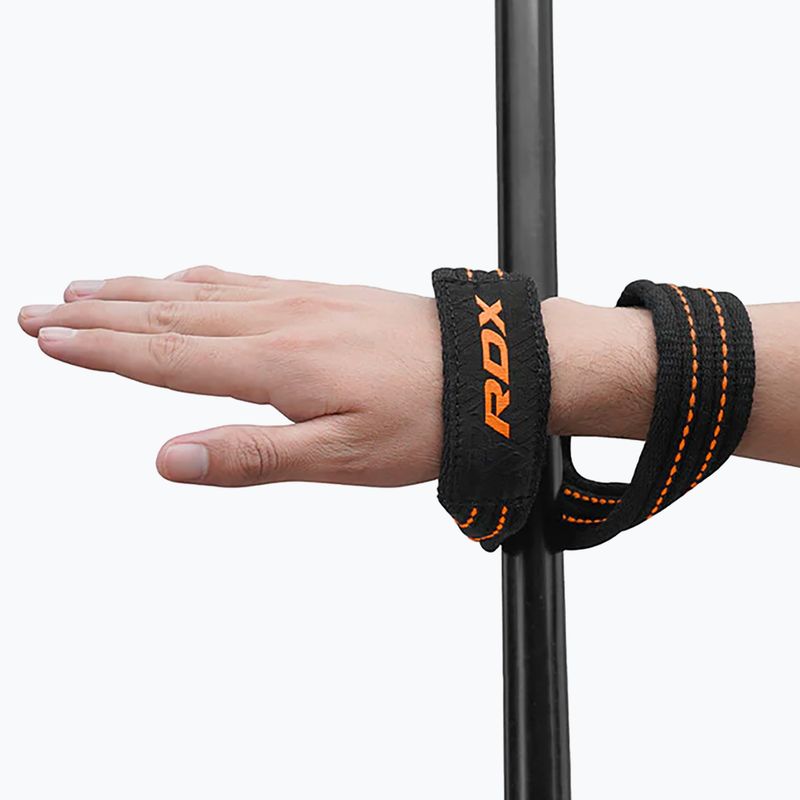 RDX Sollevamento pesi 8 Figure Strap arancione 3