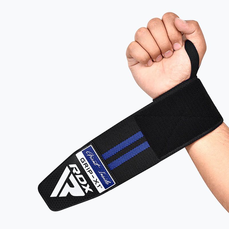 Tutore per polso RDX WR11 Gym Wrist Wrap nero/blu 5