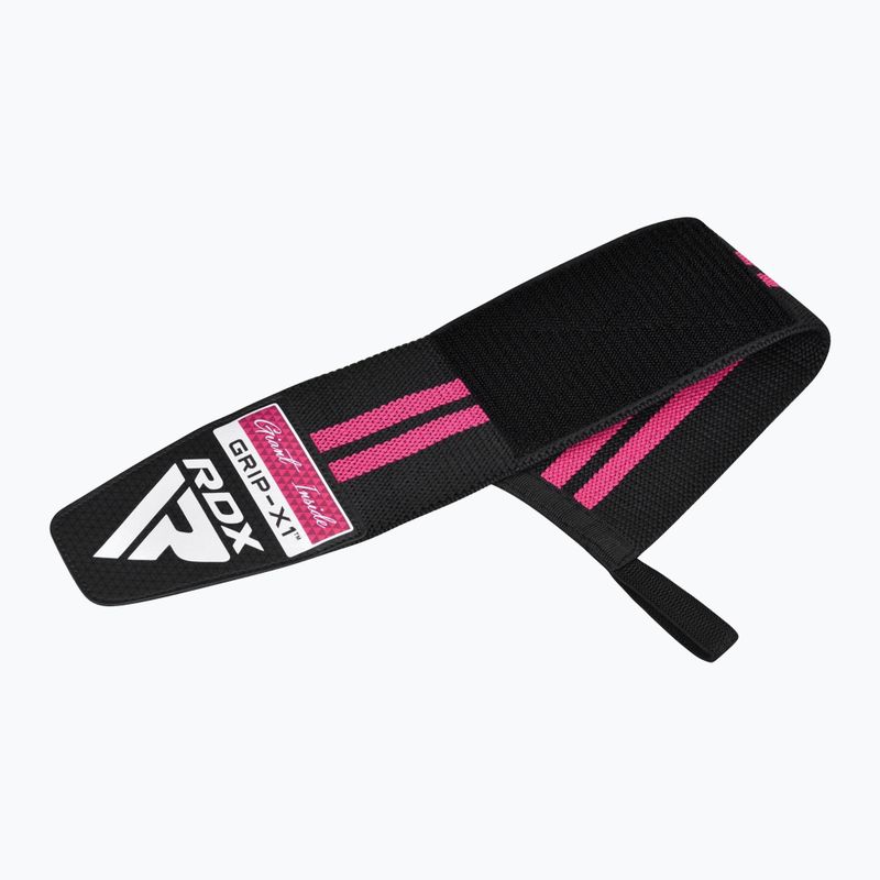 Tutore per polso RDX WR11 Gym Wrist Wrap nero/rosa 3