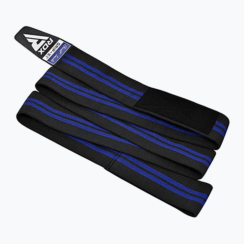 RDX KR11 Gym Knee Wrap protezioni per ginocchia nero/blu 5