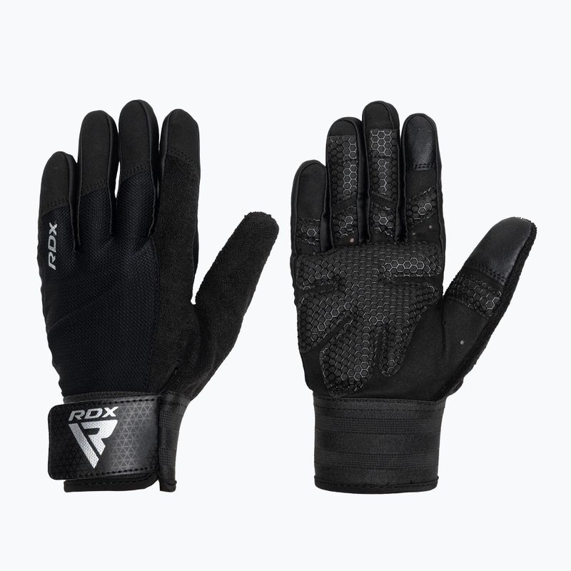 RDX W1F Guanti da allenamento a dita piene neri