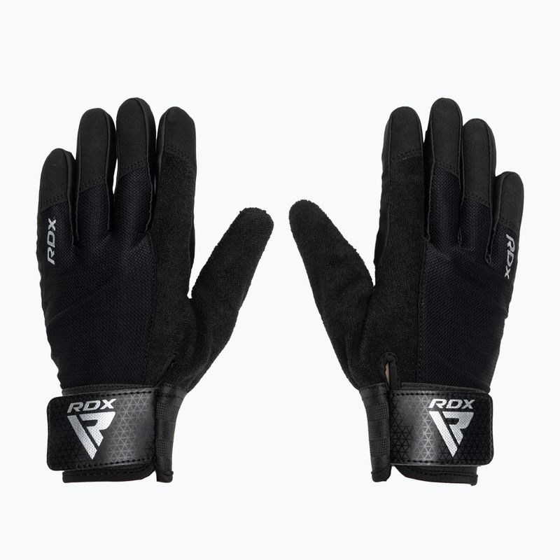RDX W1F Guanti da allenamento a dita piene neri 2