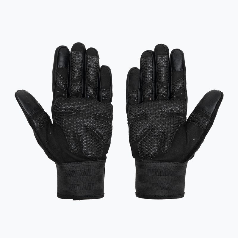 RDX W1F Guanti da allenamento a dita piene neri 3